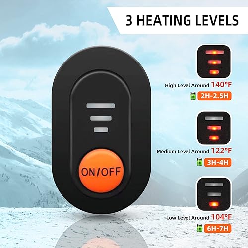 Miniatura 2 de Guantes térmicos para hombres y mujeres, guantes cálidos de invierno para artritis Raynaud's, guantes de trabajo con calefacción impermeables