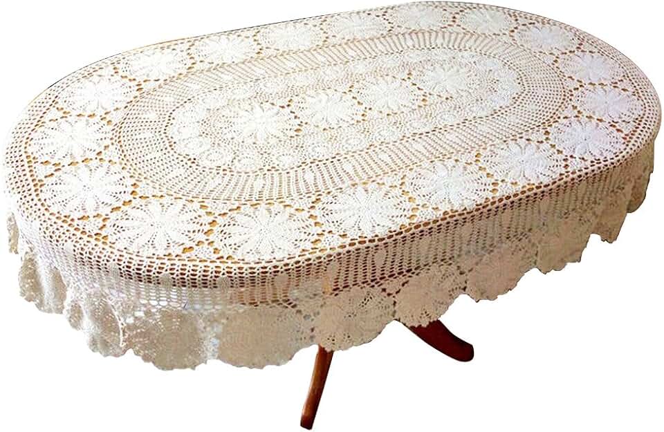 lace oval tablecloth