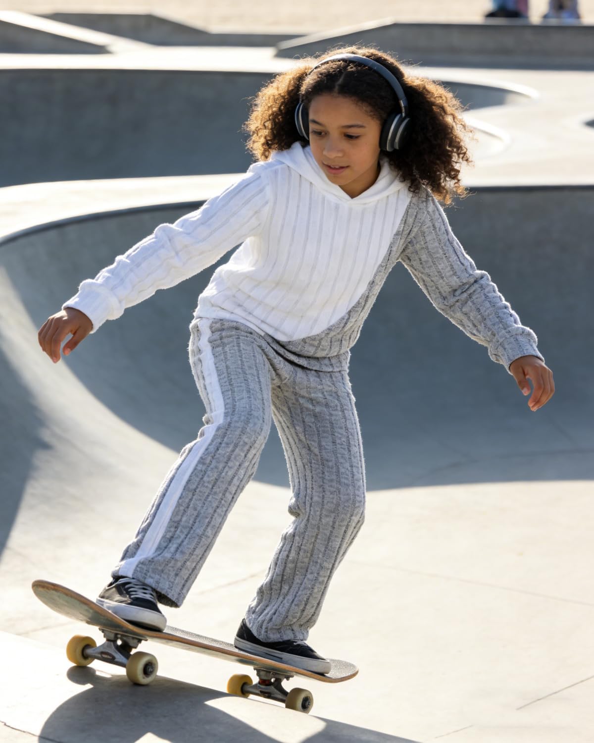 Girls Clothes 2 Piece Long Sleeve Hoodie Colorblock Sweatshirt + Pant Fall Winter Set Size 7-14 Years - Image 4