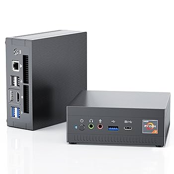 NiPoGi Mini PC Ryzen 7 3750H, PC Desktop 16GB RAM 512GB SSD