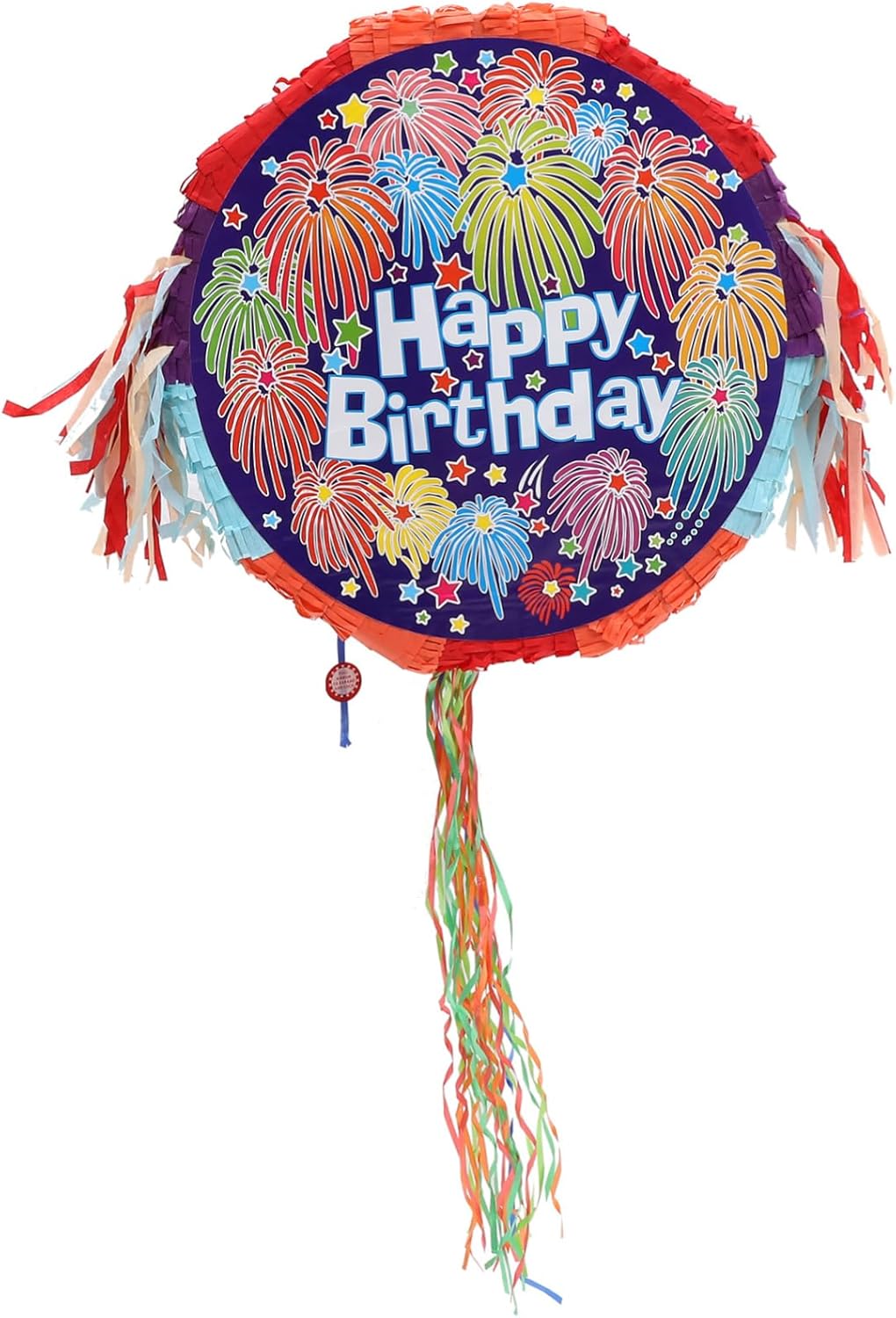 Birthday Party Pinata Decoration Candy Container Round Design Safe Material Reusable Hanging Party Decor for Adults Fun Eye Catching