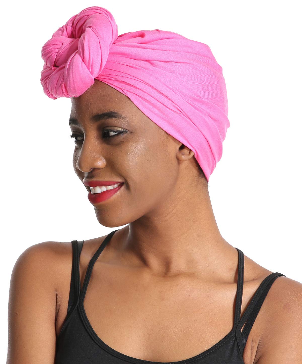 24 Colors Solid Color Head Wrap And Scarf Stretch Jersey