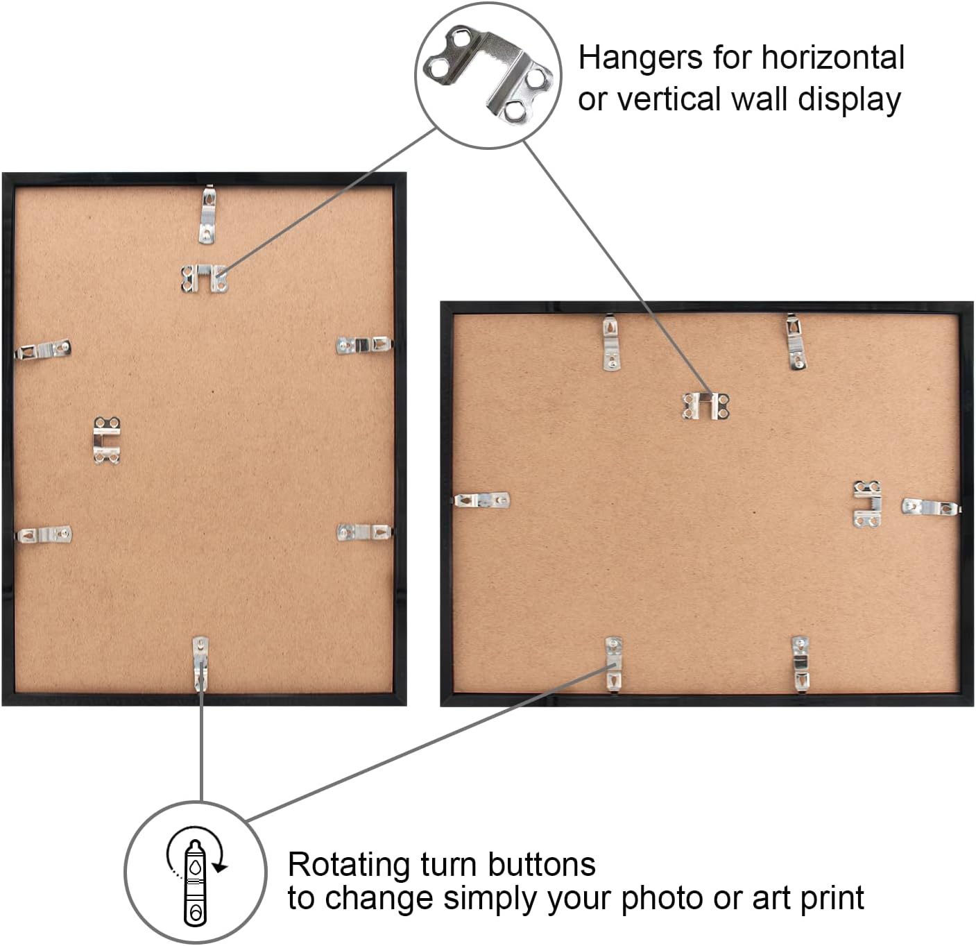 Boarding 16x20 Picture Frame,Display 12x16 Photo with Mat or 16x20 Picture Without, Versatile Poster Frames,16 by 20 Gallery Wall Frames Décor for Home, Office, or Gift,Black,3 Pack