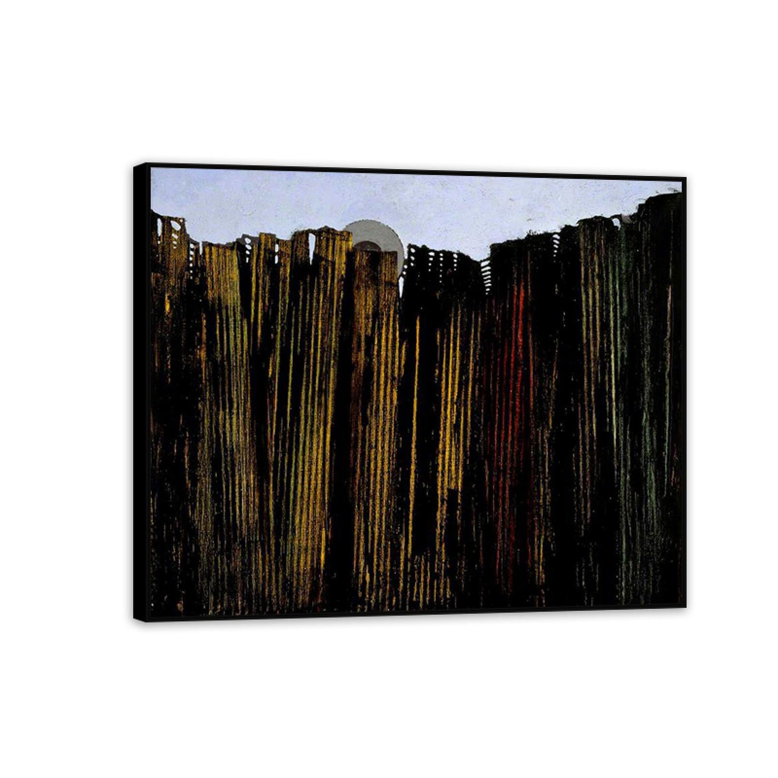 Max Ernst Canvas Wall Art Reproductions of Famous Paintings La forêt Max Ernst Print on Canvas Artwork Wall Decor for Living room bathroom 65x50cm(26x19in) Black Framed