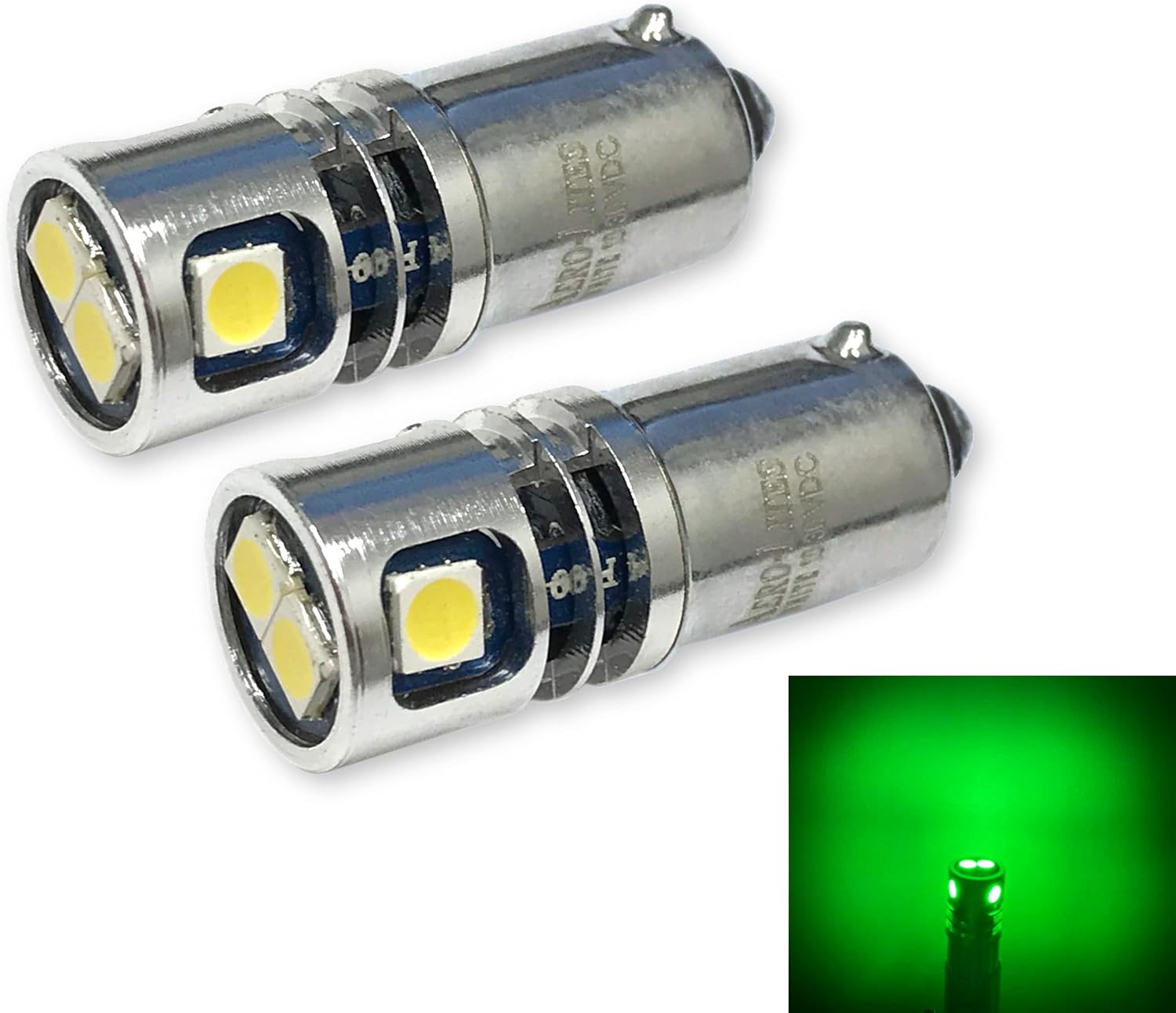 Aero-Lites.com High Output Miniature Bayonet Base LED Replacement Bulb, 10-30VDC | Replaces Bulbs 12V: 1414 1416 1813 1816 1895 | 28V: 313 1495 1819 1820 1864 757 (2-Pack; Warm White)