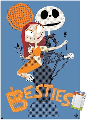Trends International Disney - Póster de pared de Tim Burton The Nightmare Before Christmas - Besties