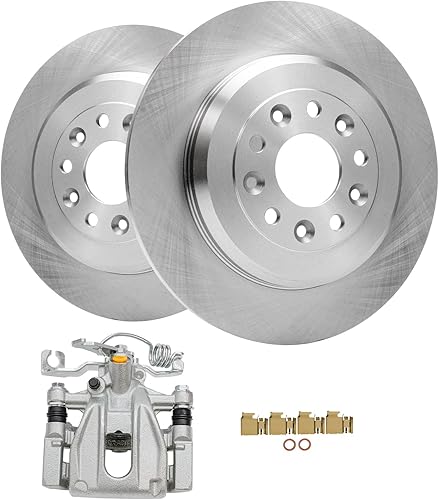 Miniatura 12 de Detroit Axle - Kit de Frenos Delanteros para Ford Escort Mazda MX-3 Protege Mercury Tracer Rotores de Freno Cerámica Pastillas de Freno Reemplazo: