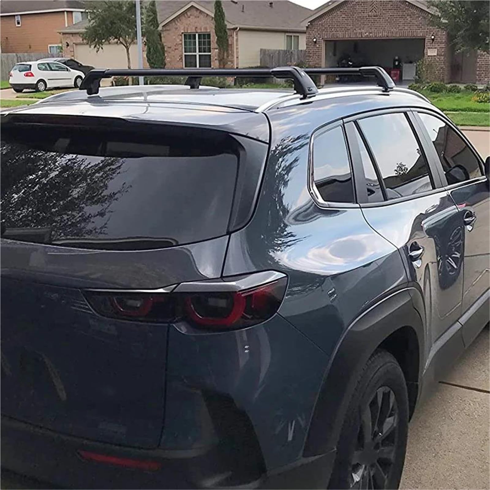 Portapacchi Auto Per Suzuki Per Vitara 2015-2021 Barre Trasversali Portapacchi Con Serratura In Lega Di Alluminio(Nero Argento)