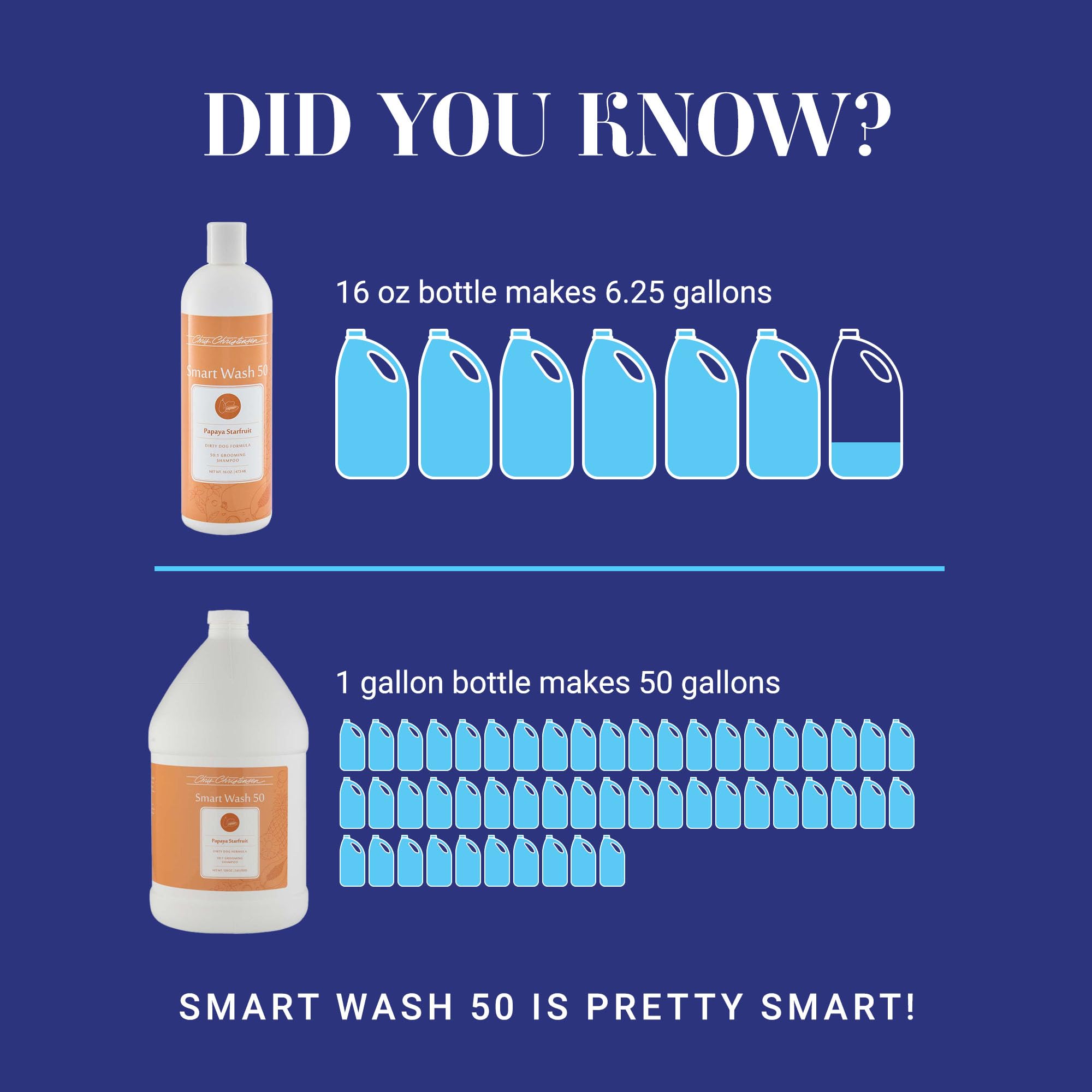 Chris Christensen Smartwash 50 Shampoo Papaya Starfuit 3.8L by