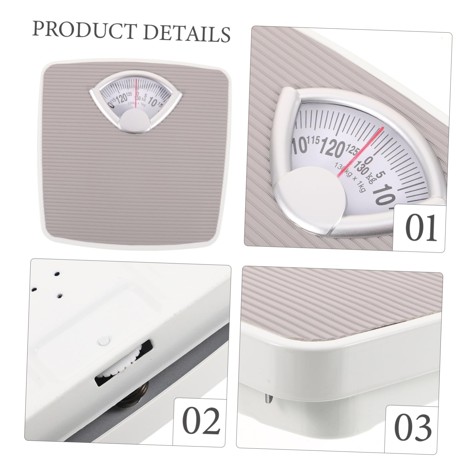 FOMIYES Balance Mécanique Capacité 130kg Légère en Fer Design Décoratif Adorable Mesure Précise Poids Corporel pour Usage Domestique