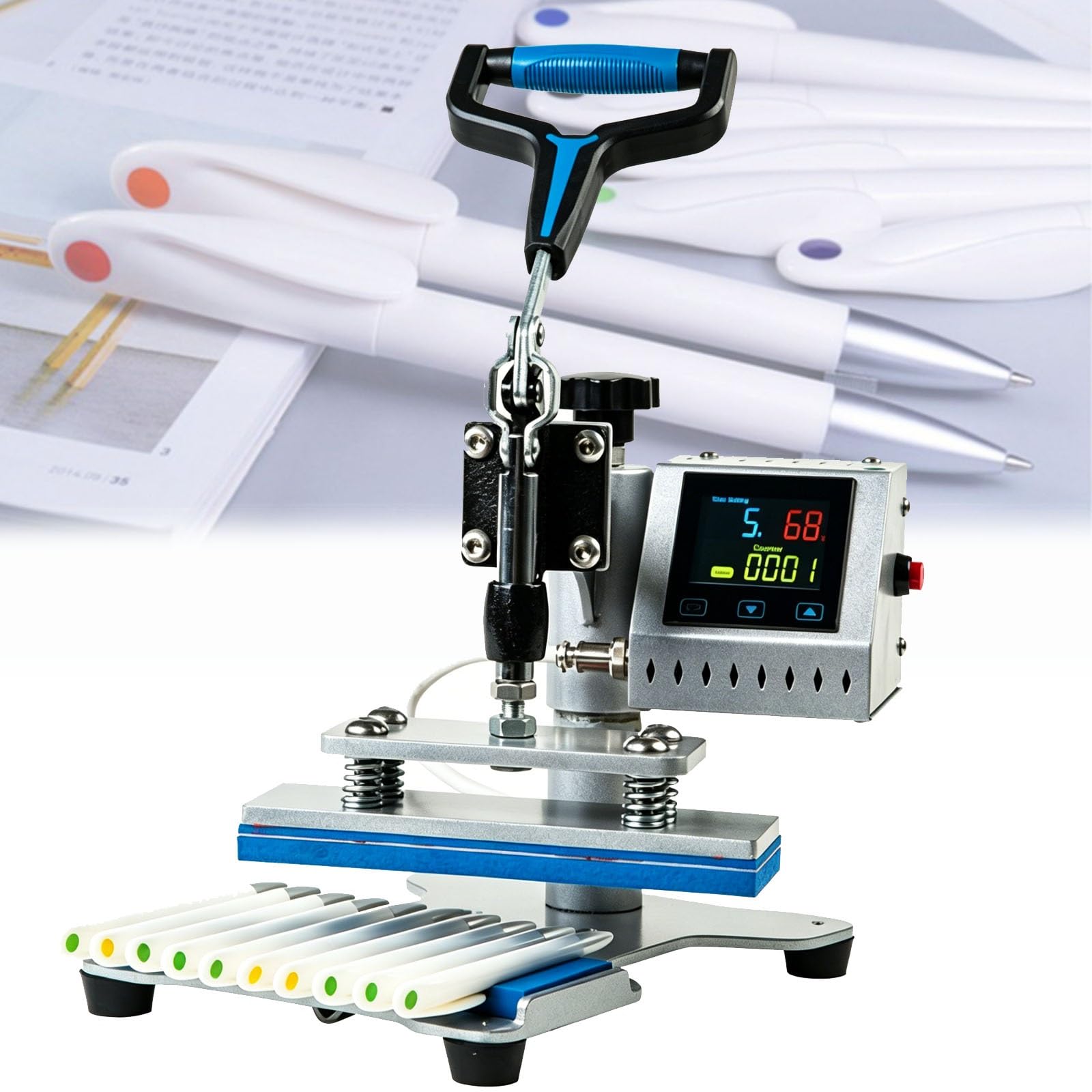 Machine à stylos numériques Hot Press à rotation à 360 ° pour éviter les ratés de sublimation