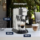 De'Longhi Dedica Style, Traditional Pump Espresso Machine, Coffee and Cappuccino Maker, EC685M, Silver - 9