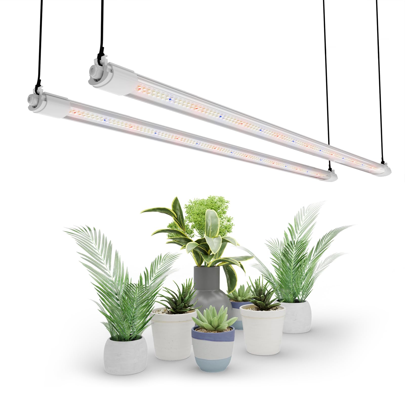 MARS HYDRO VG80 Led Grow Lights for Indoor Plants 4 ft Full Spectrum Plant Grow Light Strip with Daisy Chain for Veg Flower Greenhouse Hydroponic Commercial Seed Starter 432 Diodes 450W Equivalent