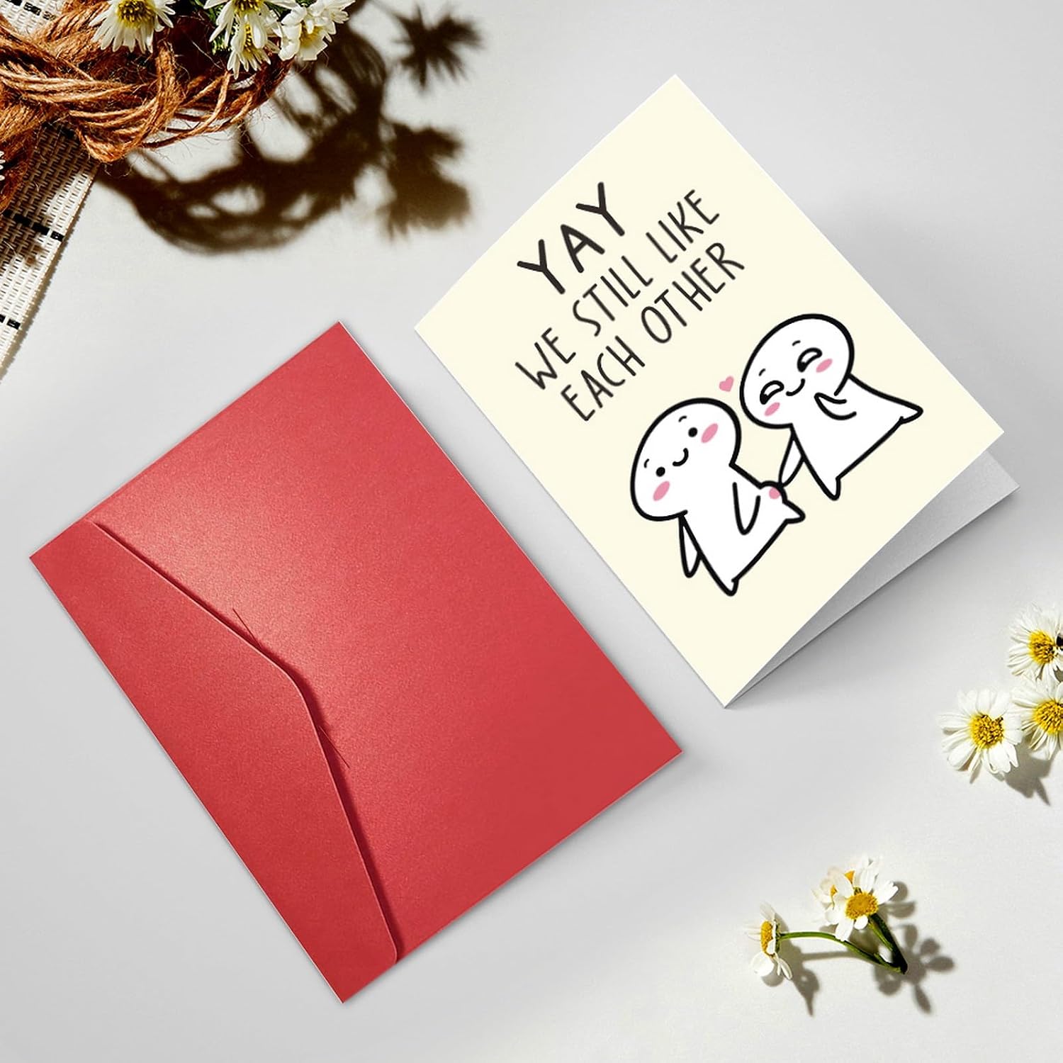 Funny Anniversary Card for Couples, Yay We Still Like Each Other
