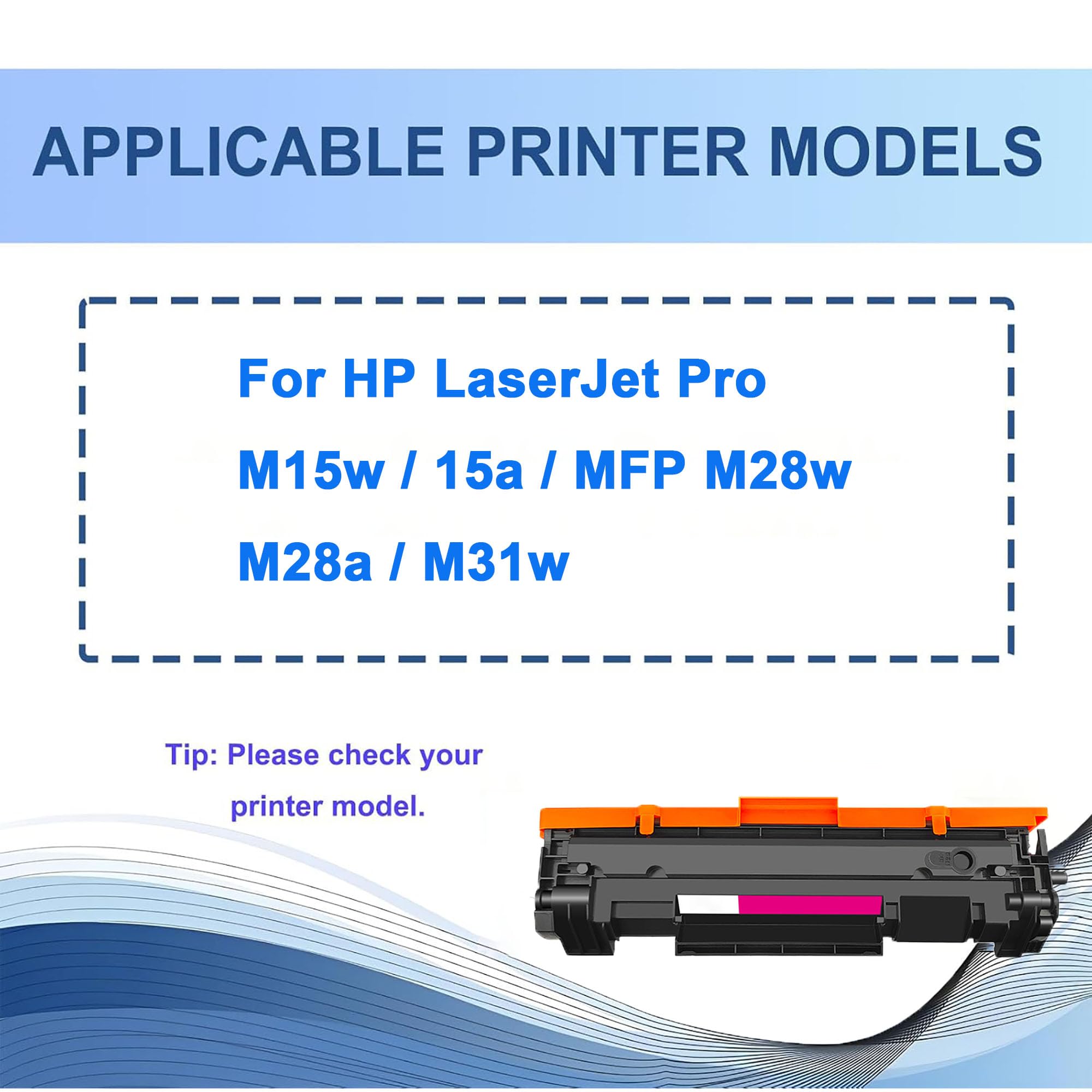 Cartuccia toner rigenerata ad alta capacità M28-M31, di ricambio per stampanti e fotocopiatrici laser per HP Laserjet Pro M15w/15a/MFP M28w/M28a/M31w, con chip, 1000 pagine,Black-2pcs