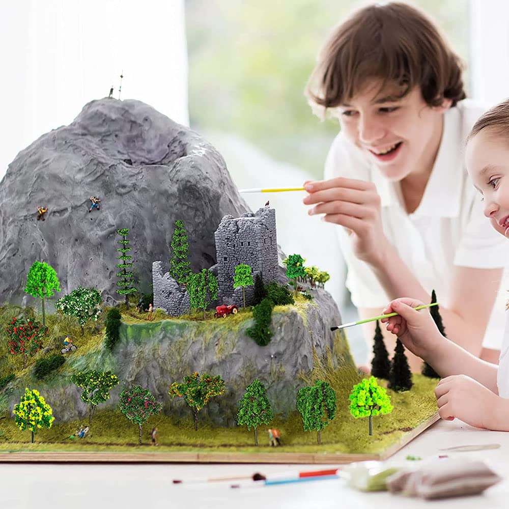 IWILCS 50 stuks modelbomen, dioramaboom, miniatuurboom, modeltrein IWILCS 50 stuks modelbomen, dioramaboom, miniatuurboom, modeltrein