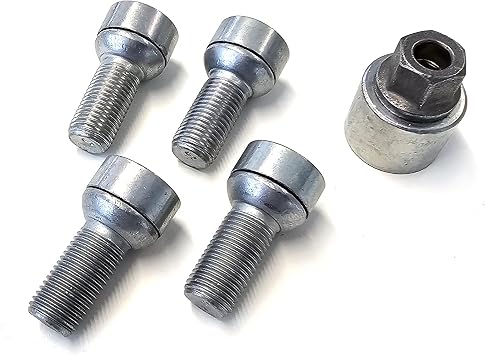 Skoda 00071597C Original Wheel Lock Wheel Bolt Set Rim Lock Anti-Theft M14 x 1.5 x 27