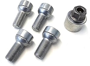 Skoda, Genuine M14 x 1.5 x 27 Anti Theft Wheel Bolt Set 000071597C