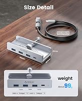 ORICO USB 3.0 Hub alumínium 4 portos elosztó 3 Type-A és 1 Type-C csatlakozóval 7