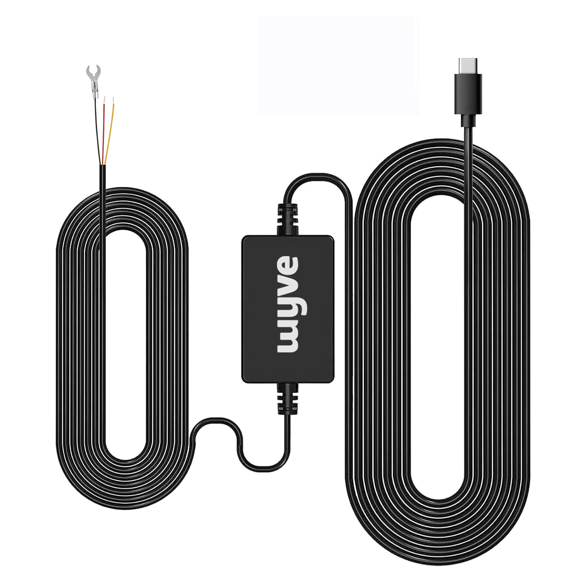 Wyve Dashcam Hardwire Cable Kit for 24H Parking Monitoring, Type C, 12V/24V to 5V-3A, 12 Feet, Low Voltage Protection (For S400 & S760) (B0D3QPF3SL) Amazon Price History, Amazon Price Tracker