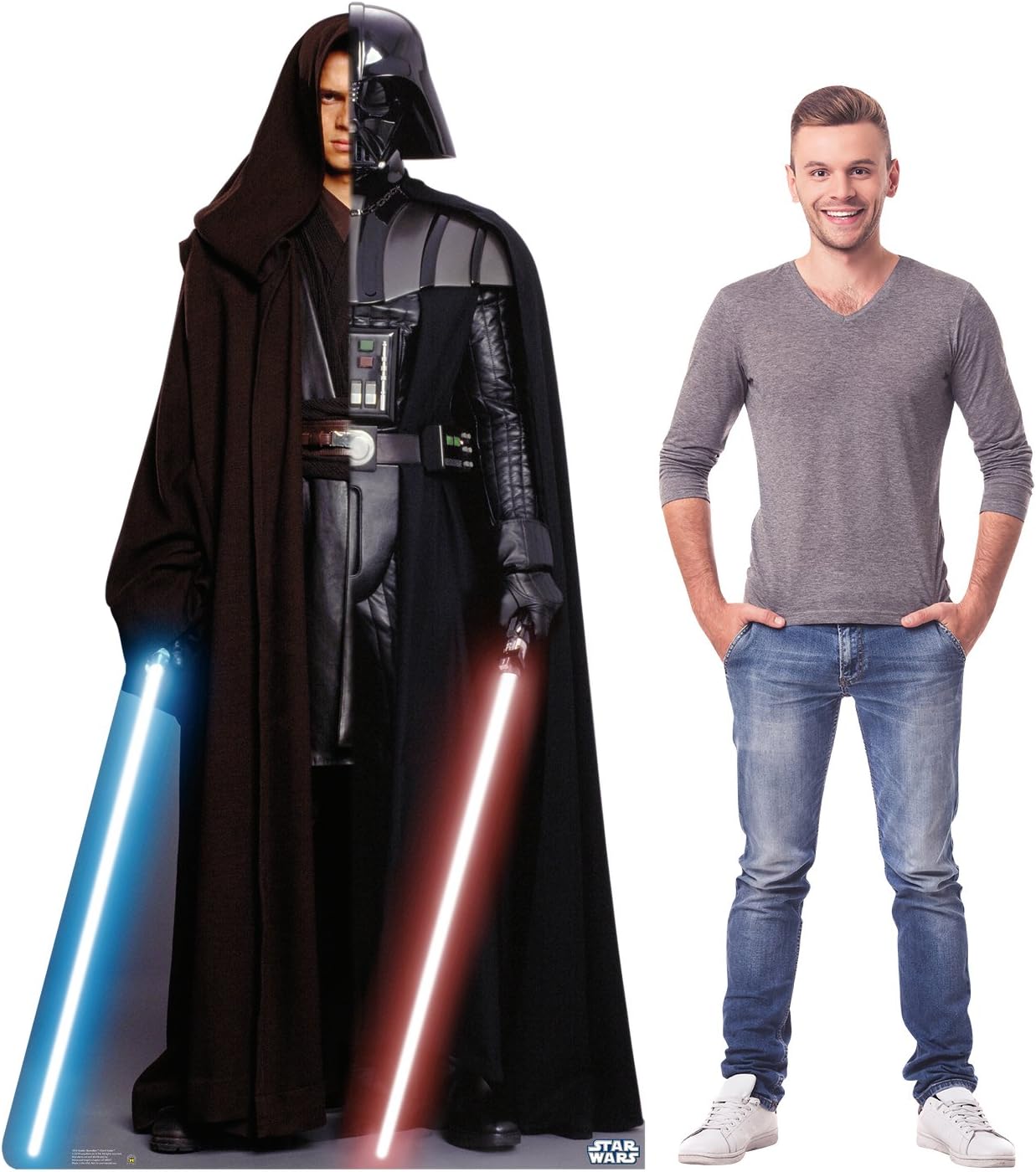 Cardboard People Anakin Skywalker/Darth Vader Life Size Cardboard Cutout Standup - Star Wars Prequel Trilogy