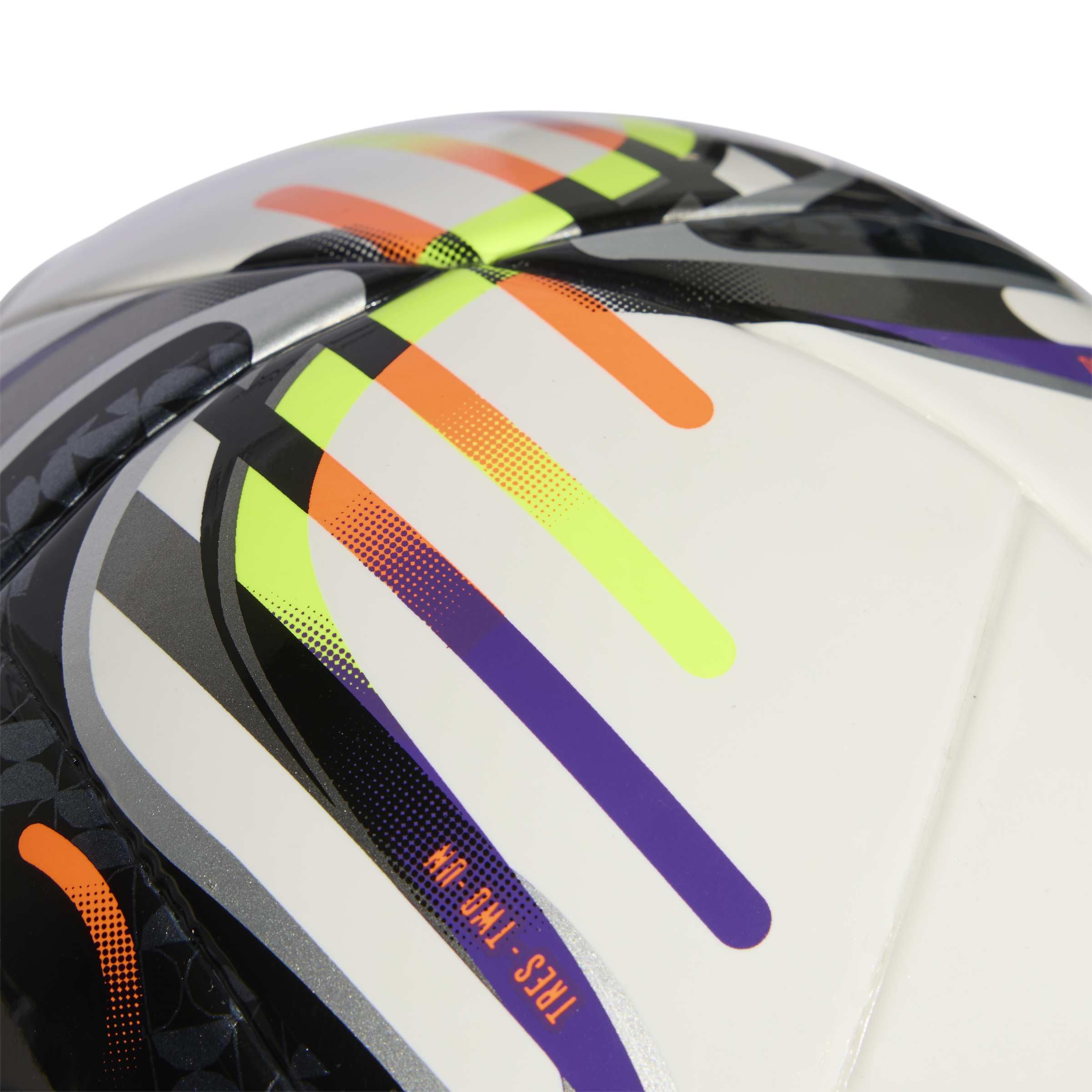 adidas Mini Pallone da Calcio Unisex Adulto Bianco/Nero/Arancione/Giallo Solare 1