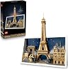 LEGO Architecture Paris – Aşıklar Şehri 21064 – Yetişkinler için Eyfel Kulesi, Notre Dame, Zafer Takı ve Louvre Müzesi Mimari Simgelerini İçeren Dekoratif Model Yapım Seti, Hediye Fikri (958 Parça)