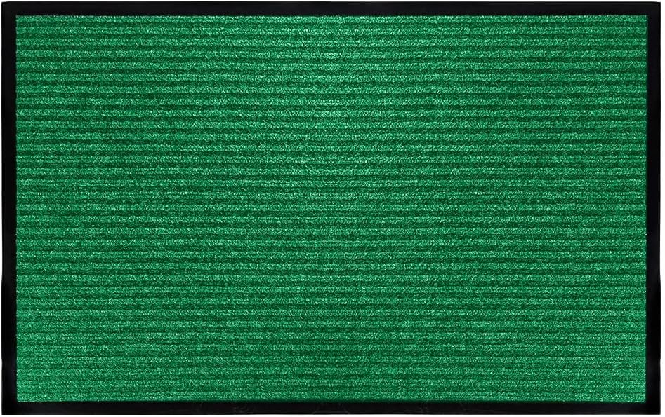 CHICHIC玄関マット 屋外 泥落とし 滑り止め 吸水 店舗用玄関マット 業務用 約40×60㎝ グリーン03