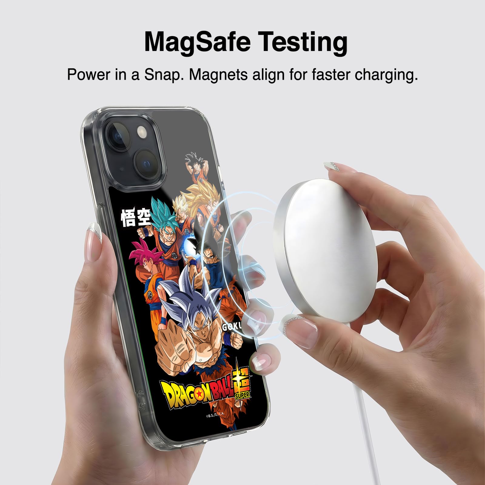 Head Case Designs Licenza Ufficiale Dragon Ball Super Goku Universe Survival Characters Custodia in Gel [Protezione di Grado Militare] Compatibile con Apple iPhone 15 E Compatibile con MagSafe