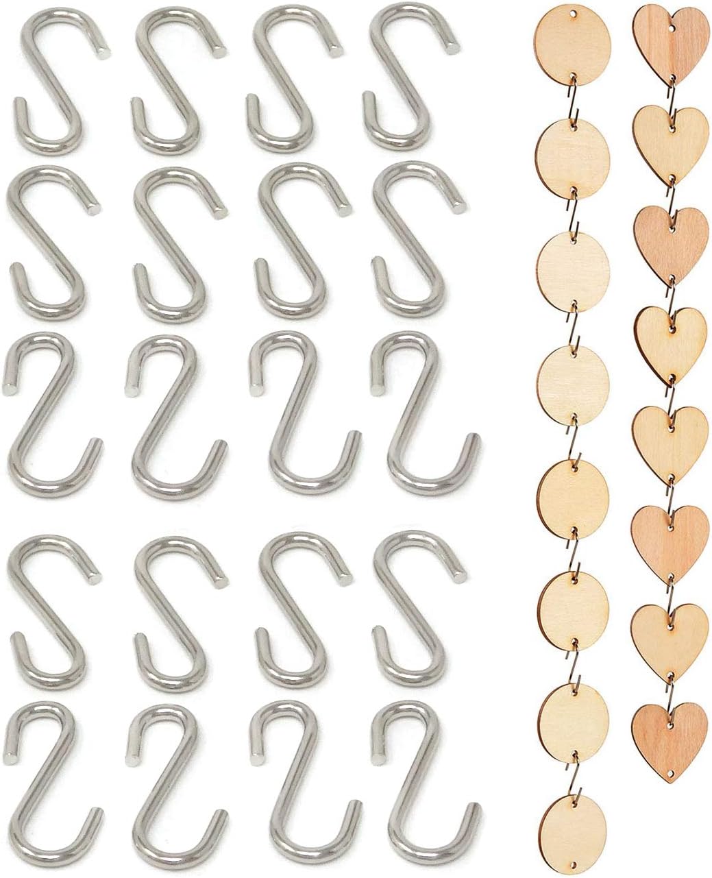 Bеѕt Quаlіtу 🔥 HONBAY 100PCS Mini S Hooks Metal S Shaped Wire Hooks Hanging Hooks Connectors for Crafts, Jewelry, Key Chain, Tags Han