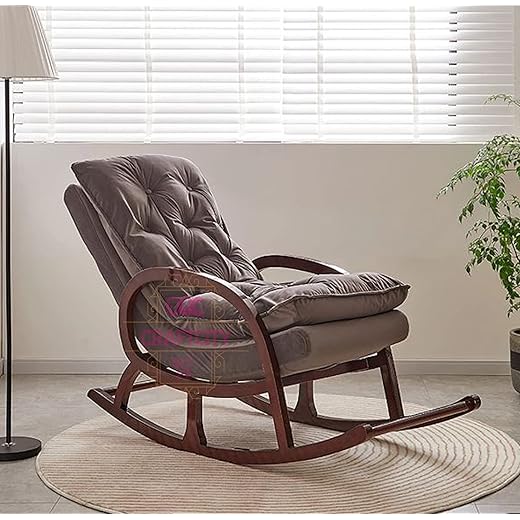 CRAFTCITY Rocking Chair - Sheesham Wood Grey