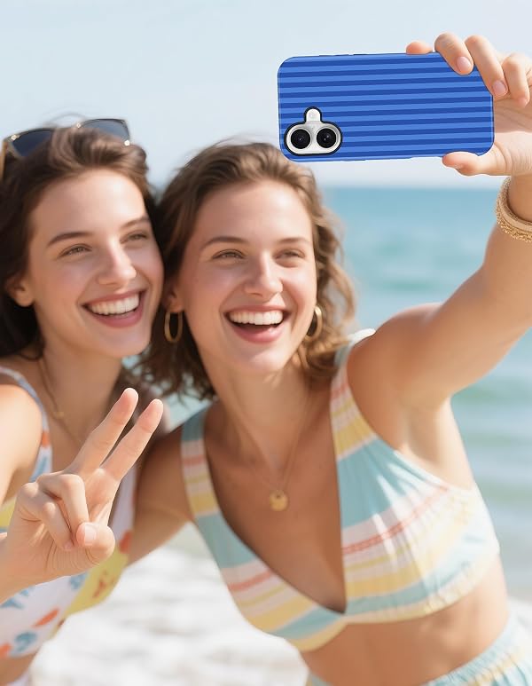 Aitipy Magnetic Striped Phone Case for iPhone 14 Pro, Navy Blue by Aitipy - Used condition - Image 6