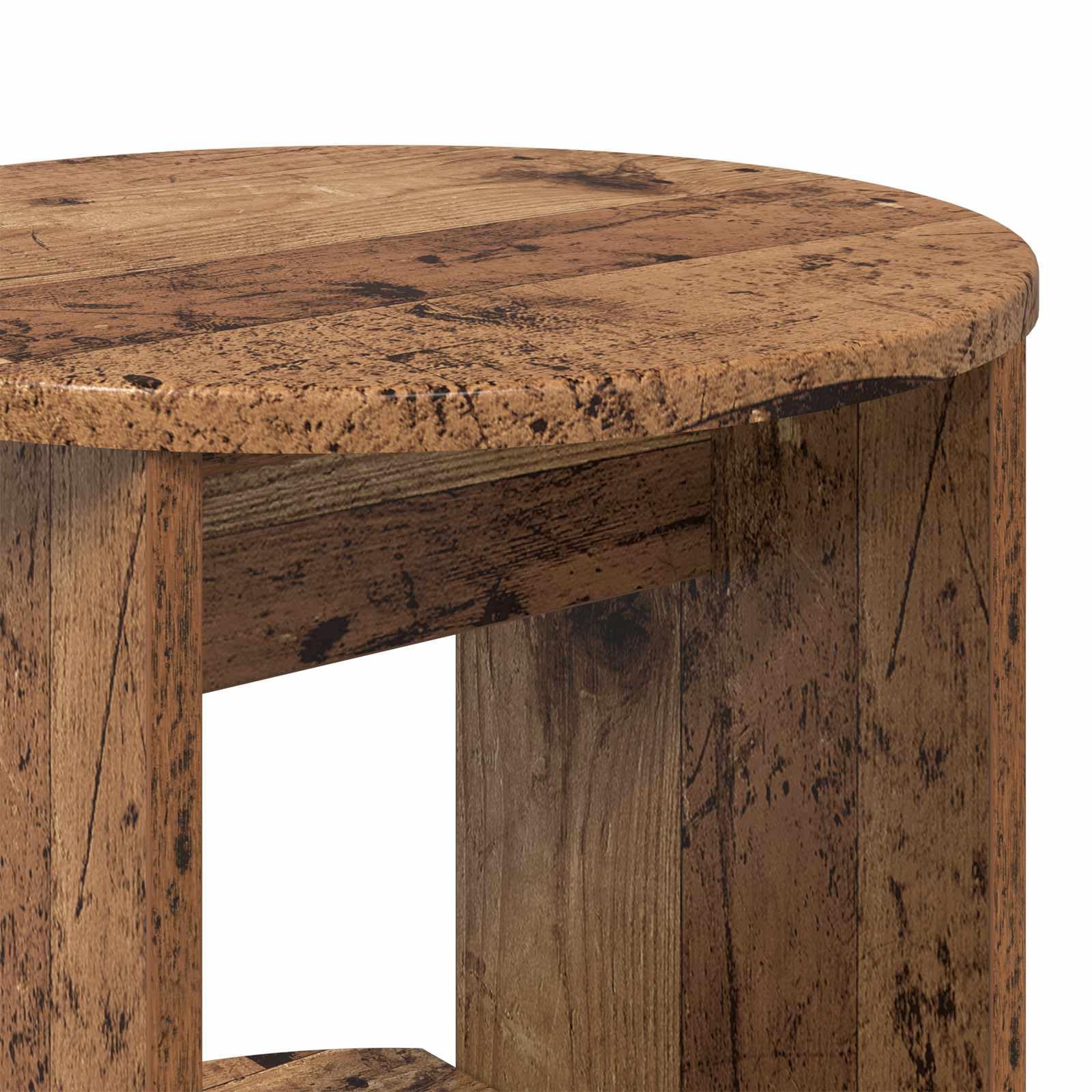 vidaXL Meuble d'appoint Bois Ancien 40 x 40 x 75 cm Bois d’ingénierie