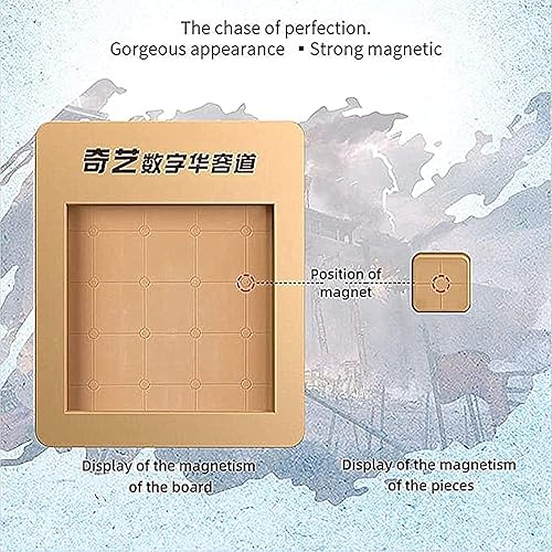 Miniatura 6 de LiangCuber QY Toys - Rompecabezas magnético Klotski de 5 x 5 pulgadas, rompecabezas de números deslizantes de ABS, juguete Tangram de inteligencia