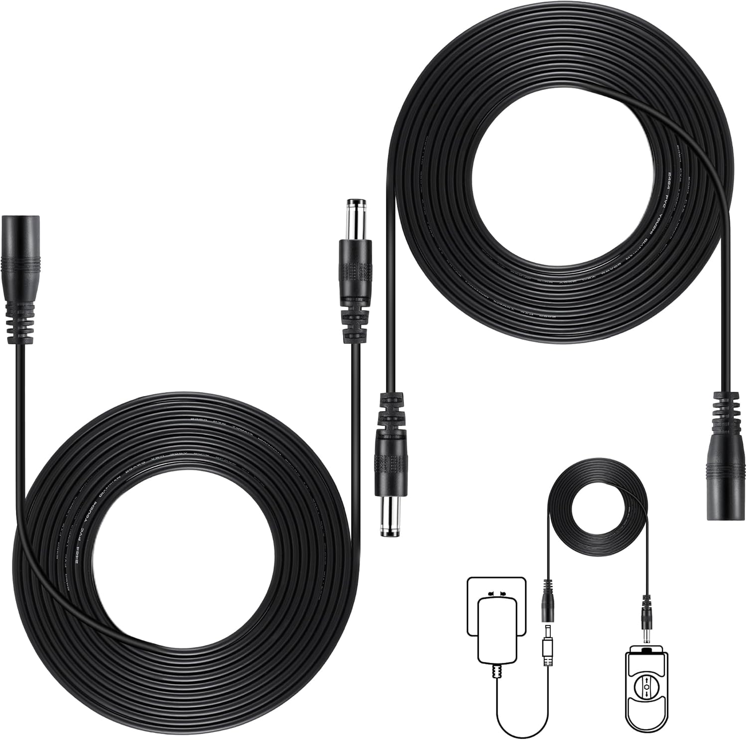 Feekoon 2 Pack Extension Cable Compatible with Moen 920-003, 25ft Weatherproof Power Extension Cable Compatible with Moen 900-001 900-002 900-006 Flo Smart Water Monitor and Automatic Shutoff Sensor
