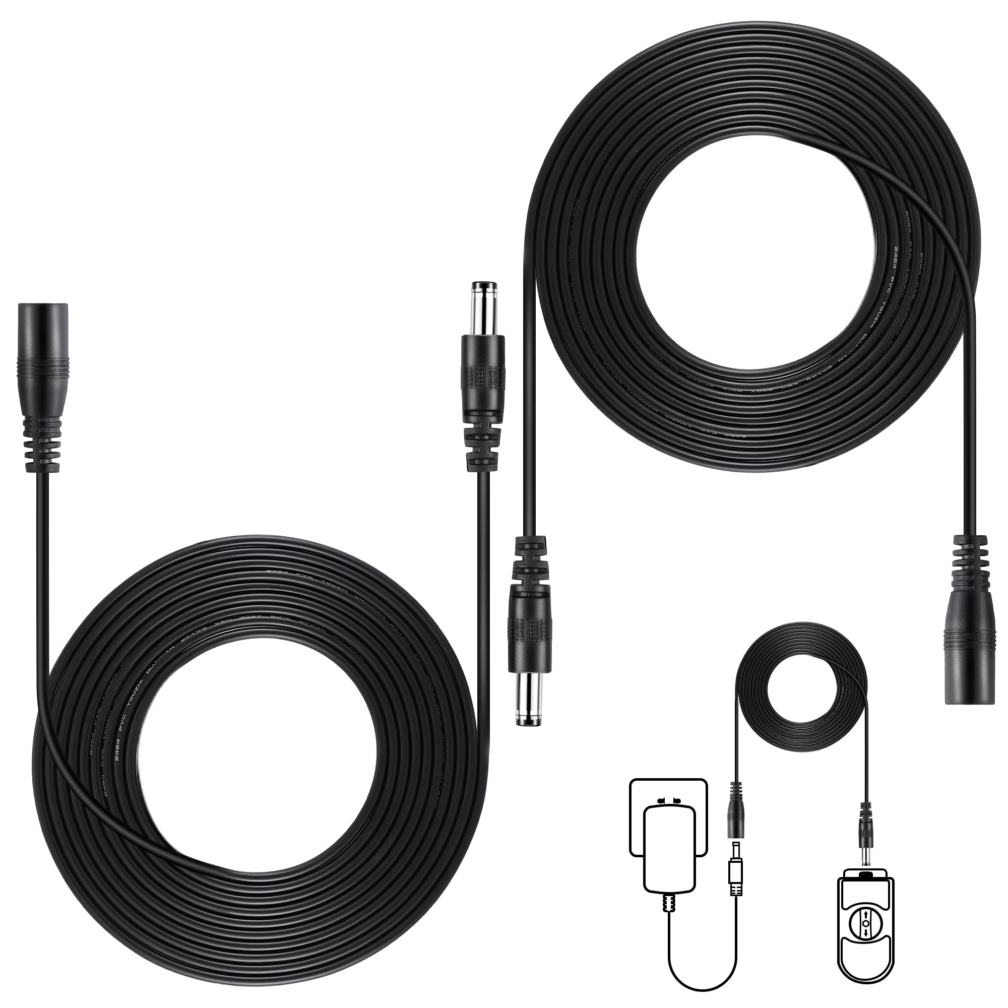 Photo 1 of Feekoon 2 Pack Extension Cable Compatible with Moen 920-003, 25ft Weatherproof Power Extension Cable Compatible with Moen 900-001 900-002 900-006 Flo Smart Water Monitor and Automatic Shutoff Sensor