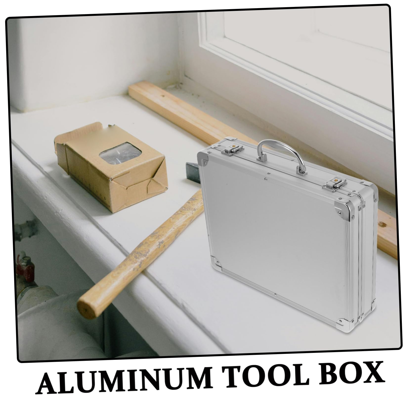 NUOBESTY Degli Attrezzi Multifunzionale in Alluminio Scatola Immagazzinaggio Capacità Maniglia Rinforzata Organizer Per Utensili Portatile Valigetta Per Trasporto Degli Attrezzi e
