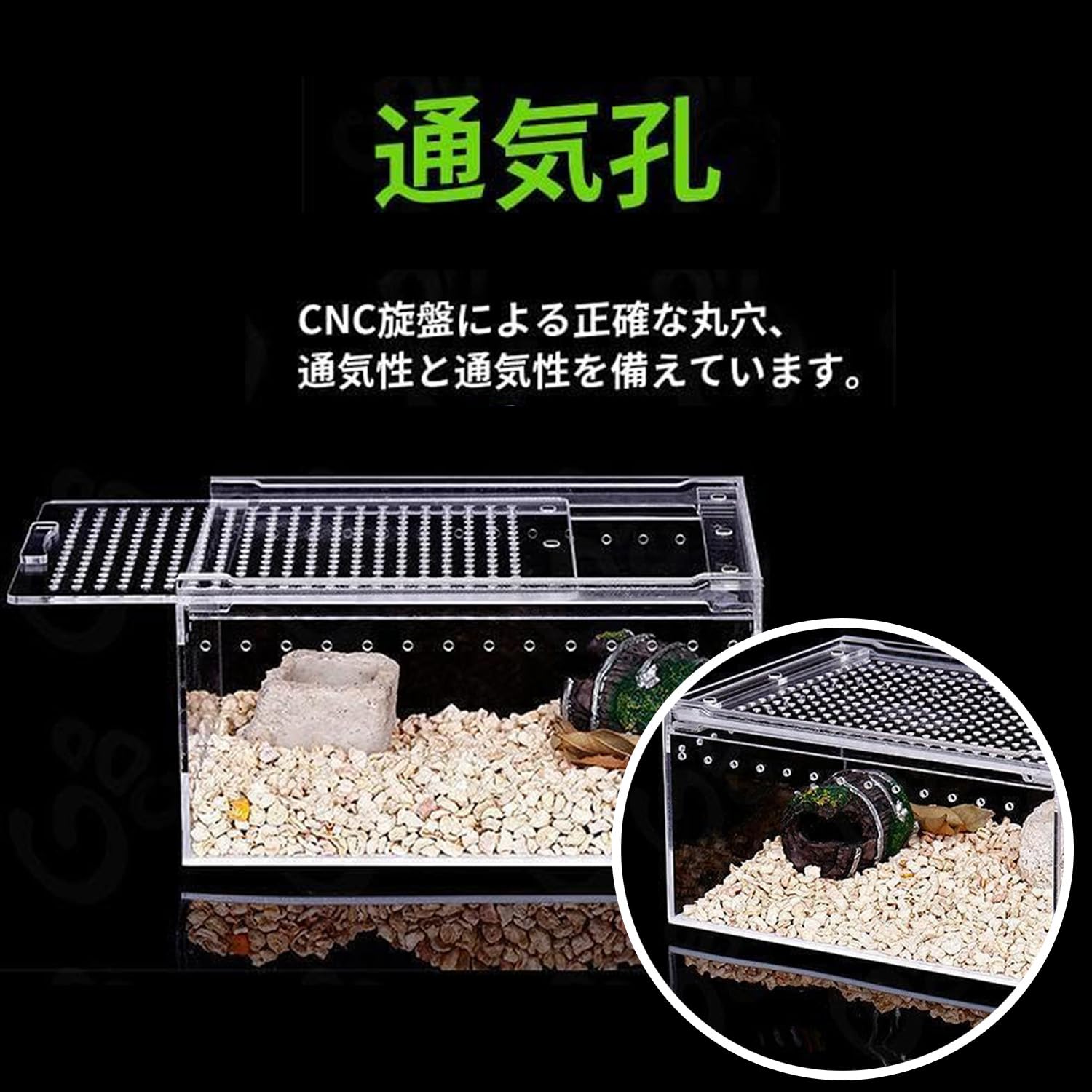Amazon.co.jp: 爬虫類 飼育ケース レプタイルボックス 透明