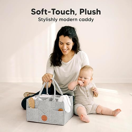 Miniatura 2 de KeaBabies Organizador de pañales Organizador de bebé para guardería, organizador de almacenamiento de automóvil, cesta de regalo para bebé,