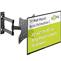 goobay Supporto TV Parete Orientabile 23-42 Pollici 90 Gradi Inclinabile VESA 200x200 Fino a 20 kg