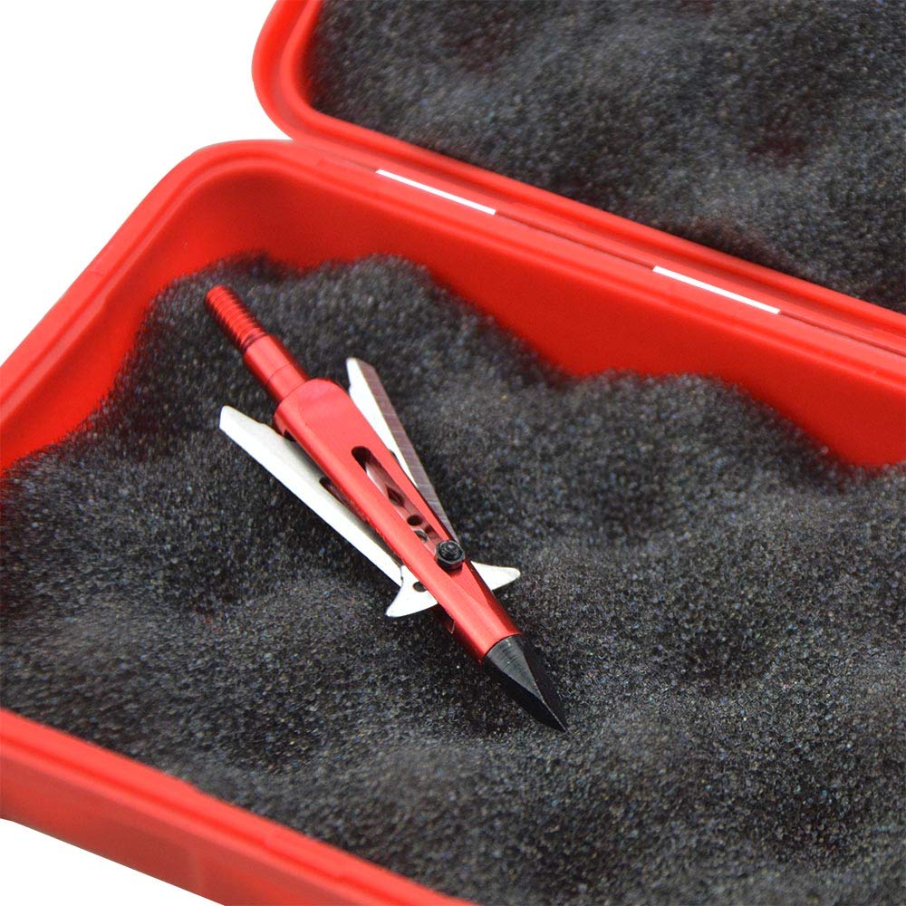 UncleS Pfeilspitzen Aufbewahrungsbox - Robuster Hartschalenkoffer Für 10-20 Breitkopf-Pfeilspitzen