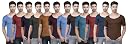 Dollar Lehar Combed Cotton Men's Multicolour Vest - Pack of 12 - Actual Colour May Vary gallery image
