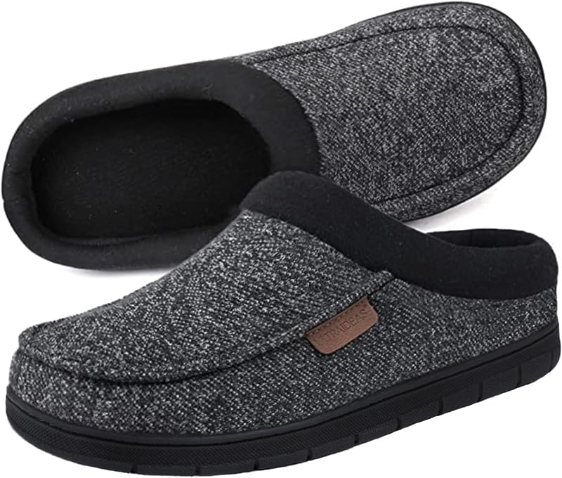 ULTRAIDEAS Zapatillas de Interior y Exterior para Hombre, Mocasines de Espuma viscoelástica, Zapatos de Casa, Transpirables, Regalo para Hombres y Padres