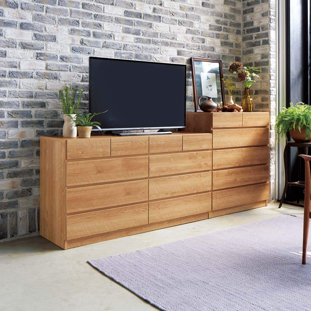 美品•日本製【ディノス】5段チェスト❶ 組立も簡単！ぴったりサイズがみつかるチェスト 5段・高さ133cm幅90cm