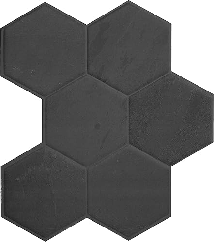 Miniatura 1 de SMART TILES Protector contra salpicaduras para despegar y pegar, 5 hojas de 10.61 x 9.56 pulgadas, adhesivo 3D para cocina, baño, azulejos de pared