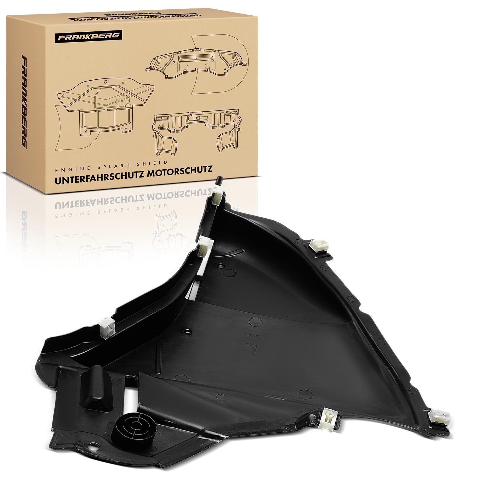 Frankberg Protezione sottoscocca motore anteriore sinistra inferiore | Compatibile con: Serie 5 Touring G31, Serie 5 F90 G30