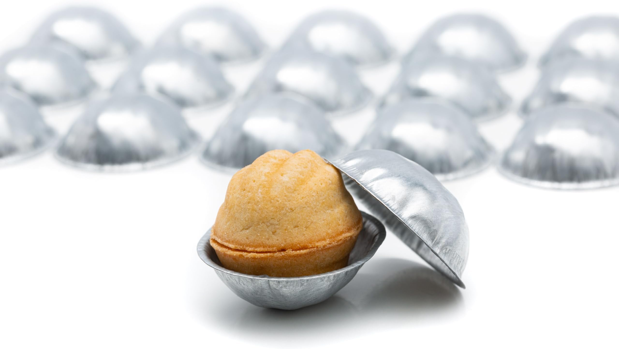 Walnut Cookie Mold for Baking - Pastry Oreshki Mold 32 Pcs - Oreshki Maker Mini Metal Mold - Pastry Cookie Nutletss Set - Non-stick Cookie Form for Sweet Nuts, 1.97"x1.77"