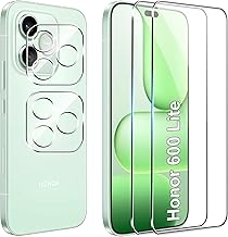 FDHYFGDY Screen Protector for Honor 600 Lite Tempered Glass, 【2+2】 Camera Protection and Glass Protection Film, 9H Hardness, Anti-Scratch