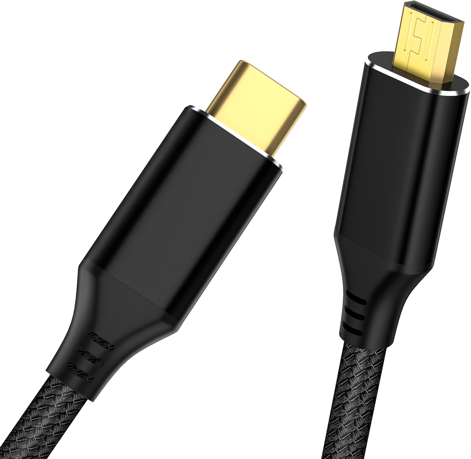 USB C to Micro HDMI Cable 3.3ft, 4K@60Hz Adapter Cord for Camera/Monitor, HDMI 2.0 Braided with HDR, Compatible with Sony Canon DJI Drone, MacBook iPad Pro, Portable Display Projector