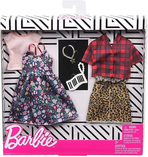 Miniatura 5 de Barbie Ropa - 2 Trajes y 2 Accesorios Muñeca, 2